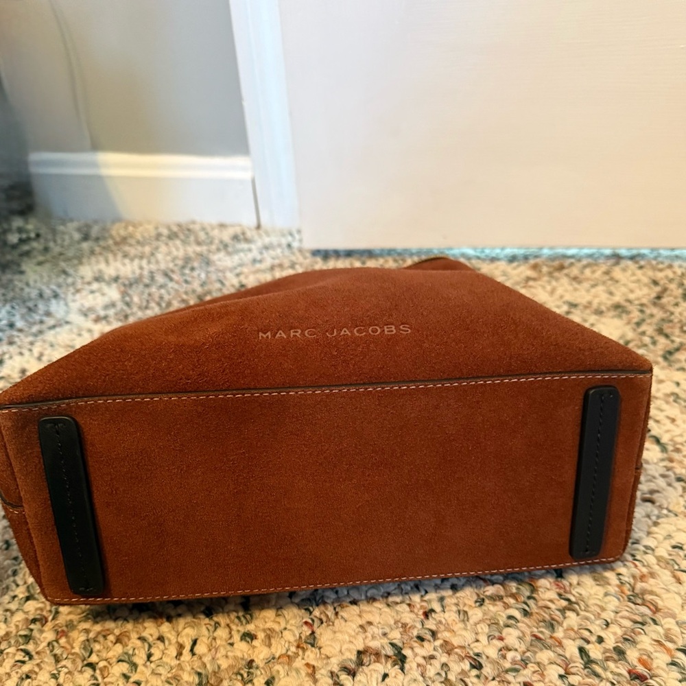 Marc Jacobs Brown Suede Hobo with Black Trim and Gold Hardware - Picture 5 of 7